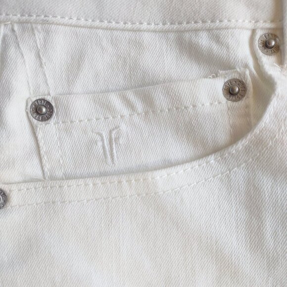 Frye High-Rise Straight Leg Jeans Off-White Relaxed Fit Casual Women's 8 - EUC - Picture 11 of 13